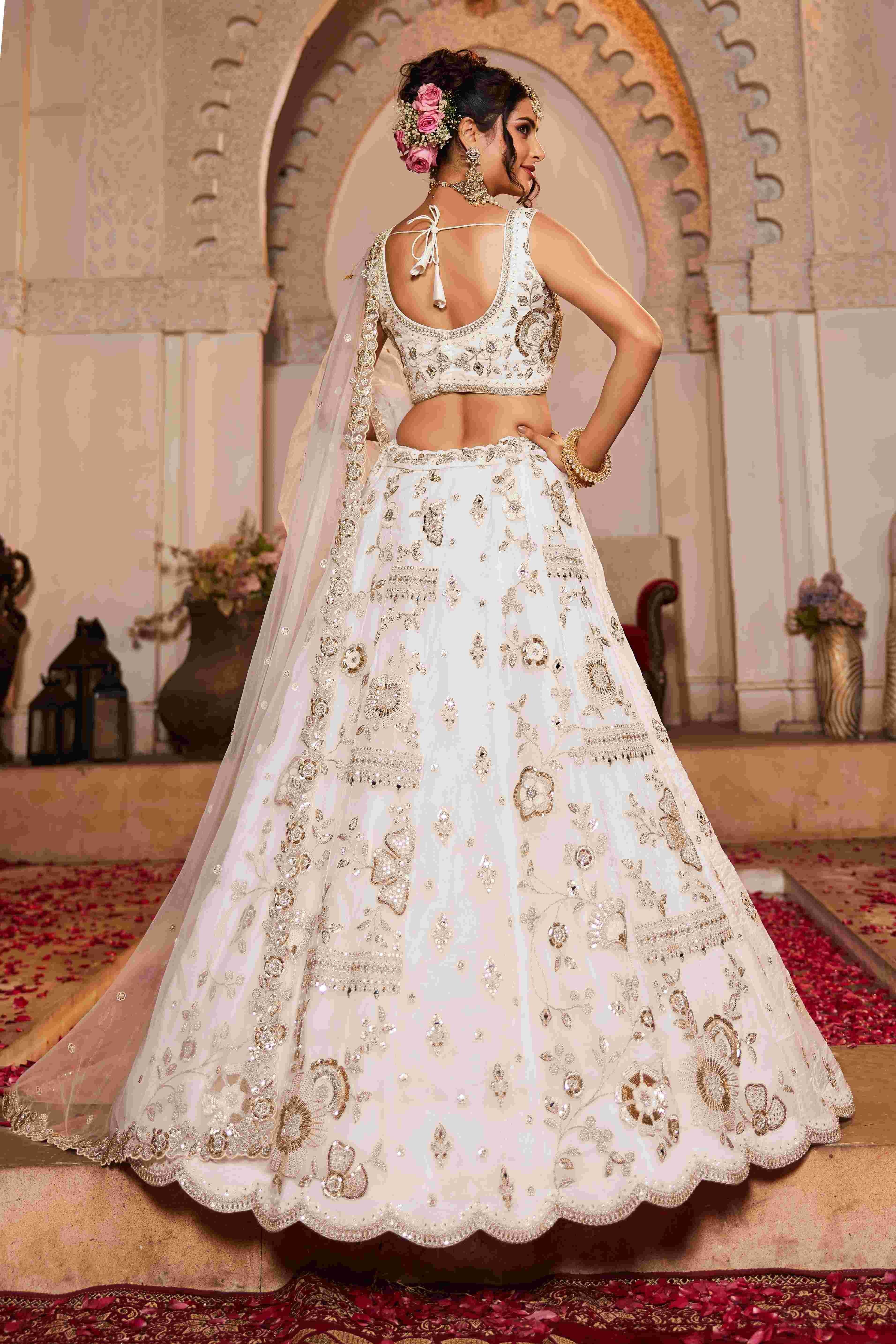 Tissue Bridal Net Lehenga Choli - Top-Rated Customer Favorite - MYLUXURY LANE ENTERPRISE